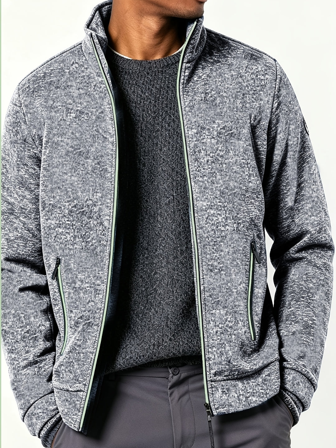 Gareth | Men’s Full-Zip Jacket with Contrast Trim