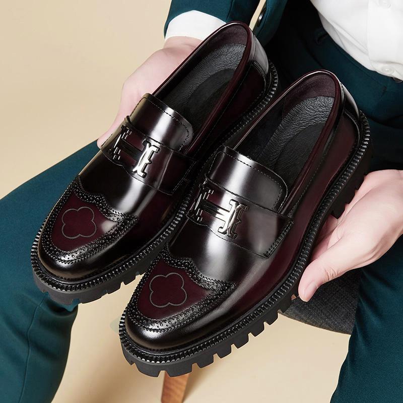 Harrison | Men's Chunky Platform Brogue Loafers