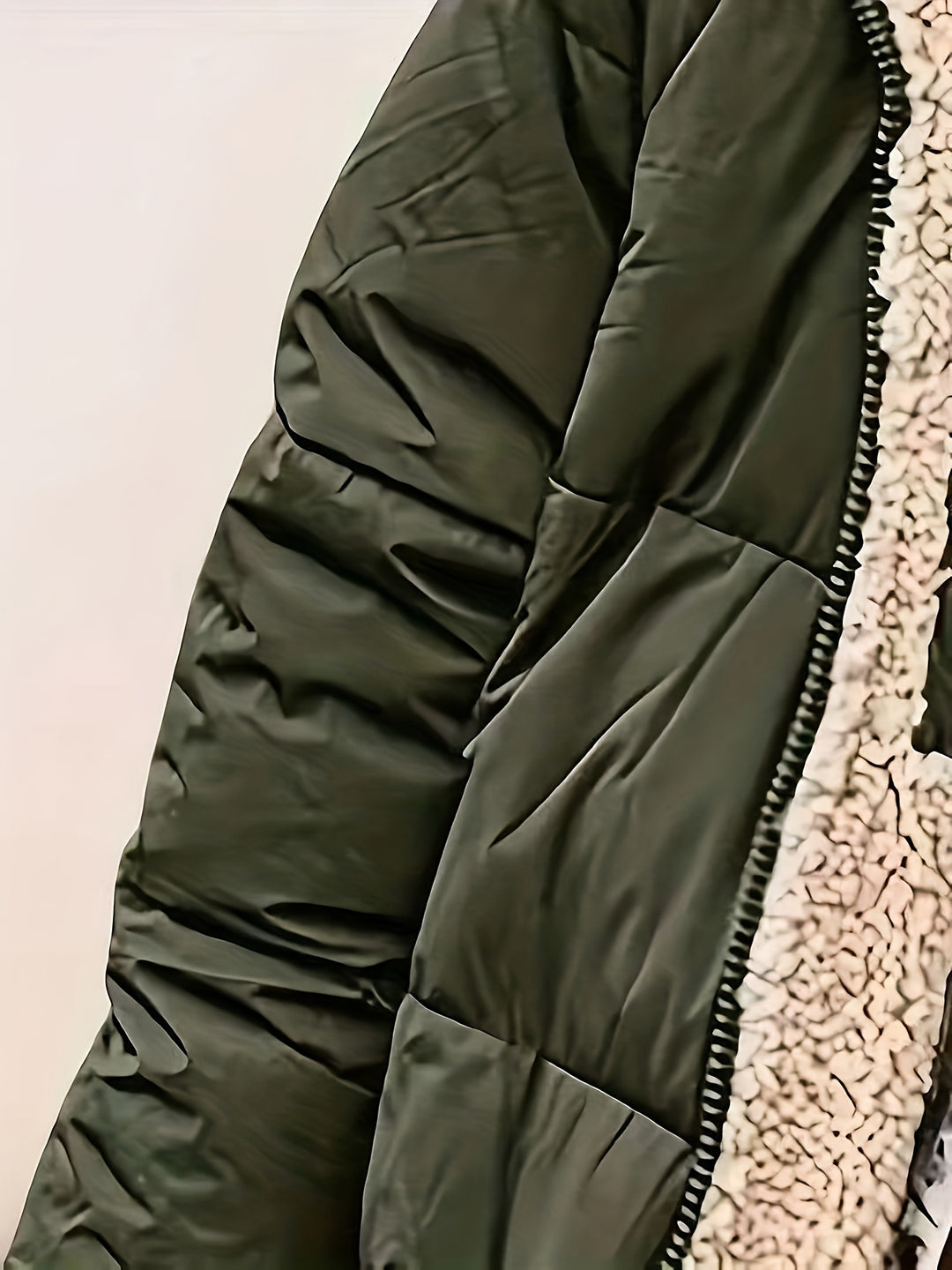 Elodie | Women's Reversible Fleece-Lined Hooded Jacket