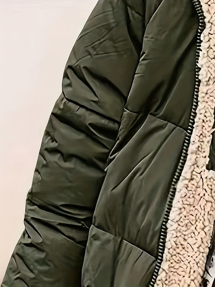 Elodie | Women's Reversible Fleece-Lined Hooded Jacket