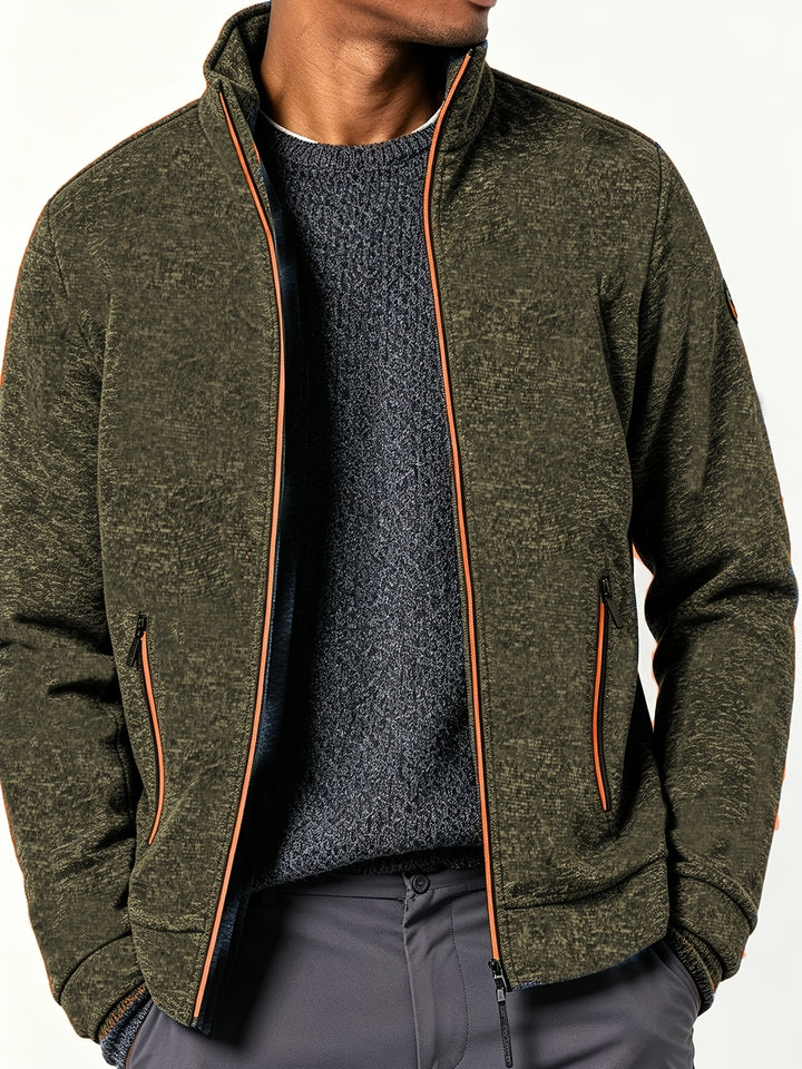 Gareth | Men’s Full-Zip Jacket with Contrast Trim