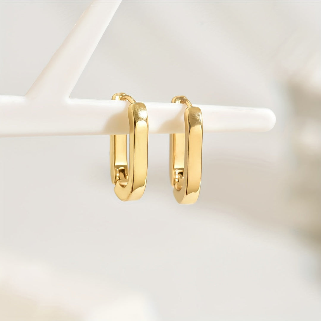 Sienna | Geometric Hoop Earrings