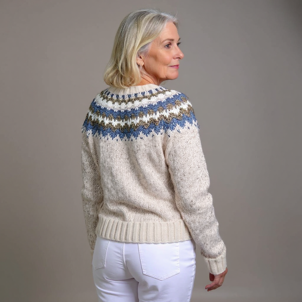 Felicity | Women's Nordic-Pattern Button-Front Cardigan