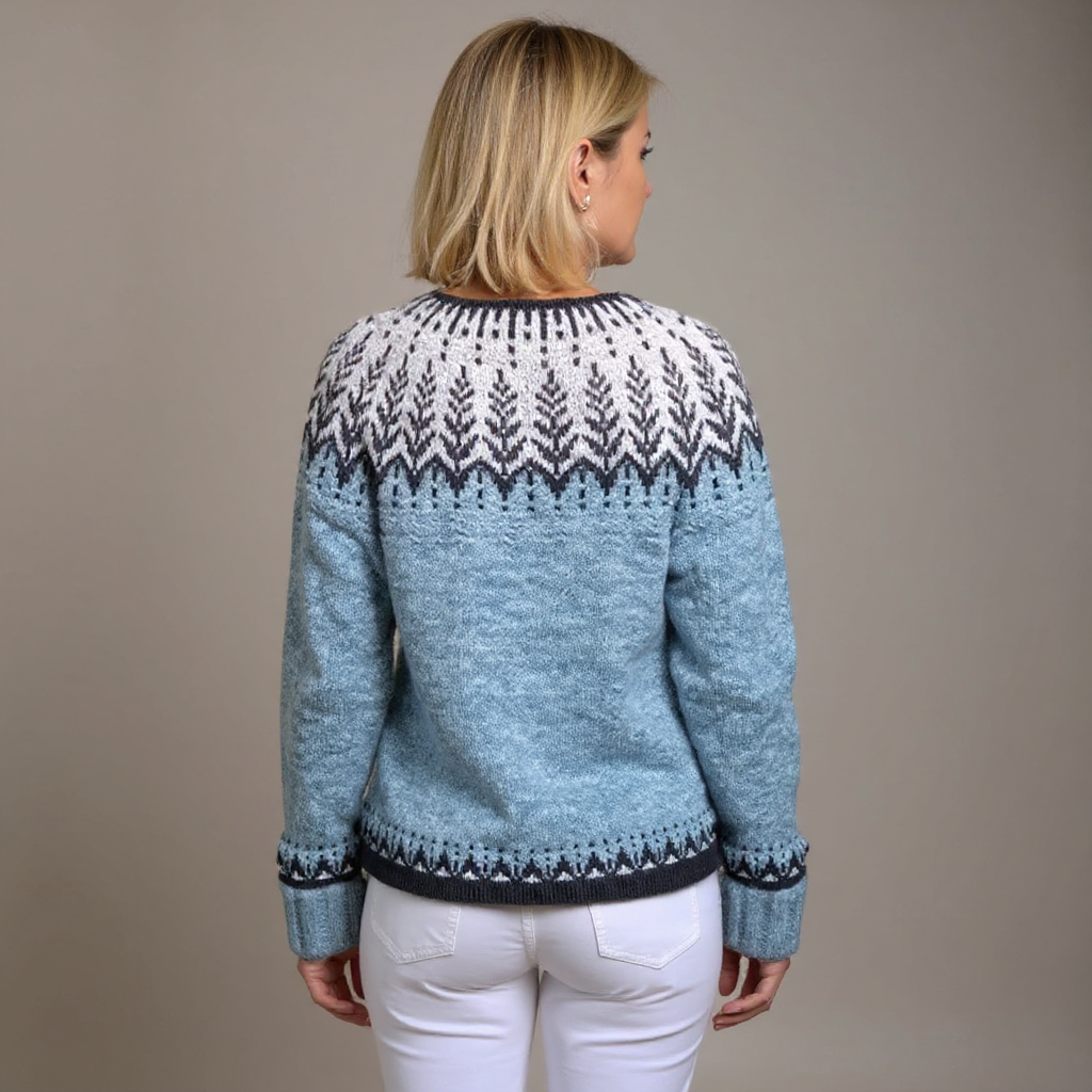 Annabel | Women's Retro Nordic-Pattern Cardigan