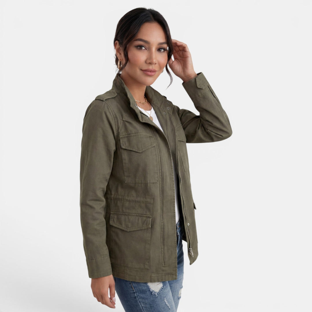 Sienna | Women’s Relaxed Utility Jacket with Four Pockets