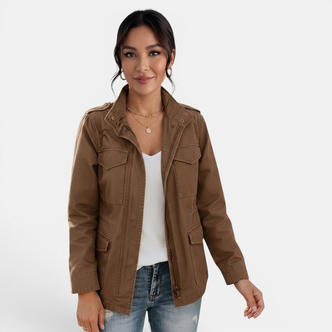 Sienna | Women’s Relaxed Utility Jacket with Four Pockets