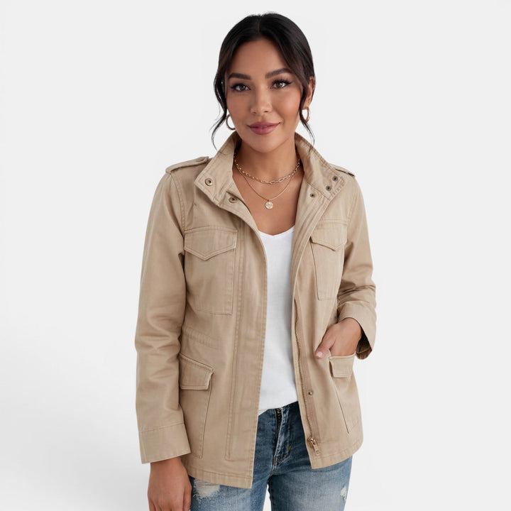 Sienna | Women’s Relaxed Utility Jacket with Four Pockets