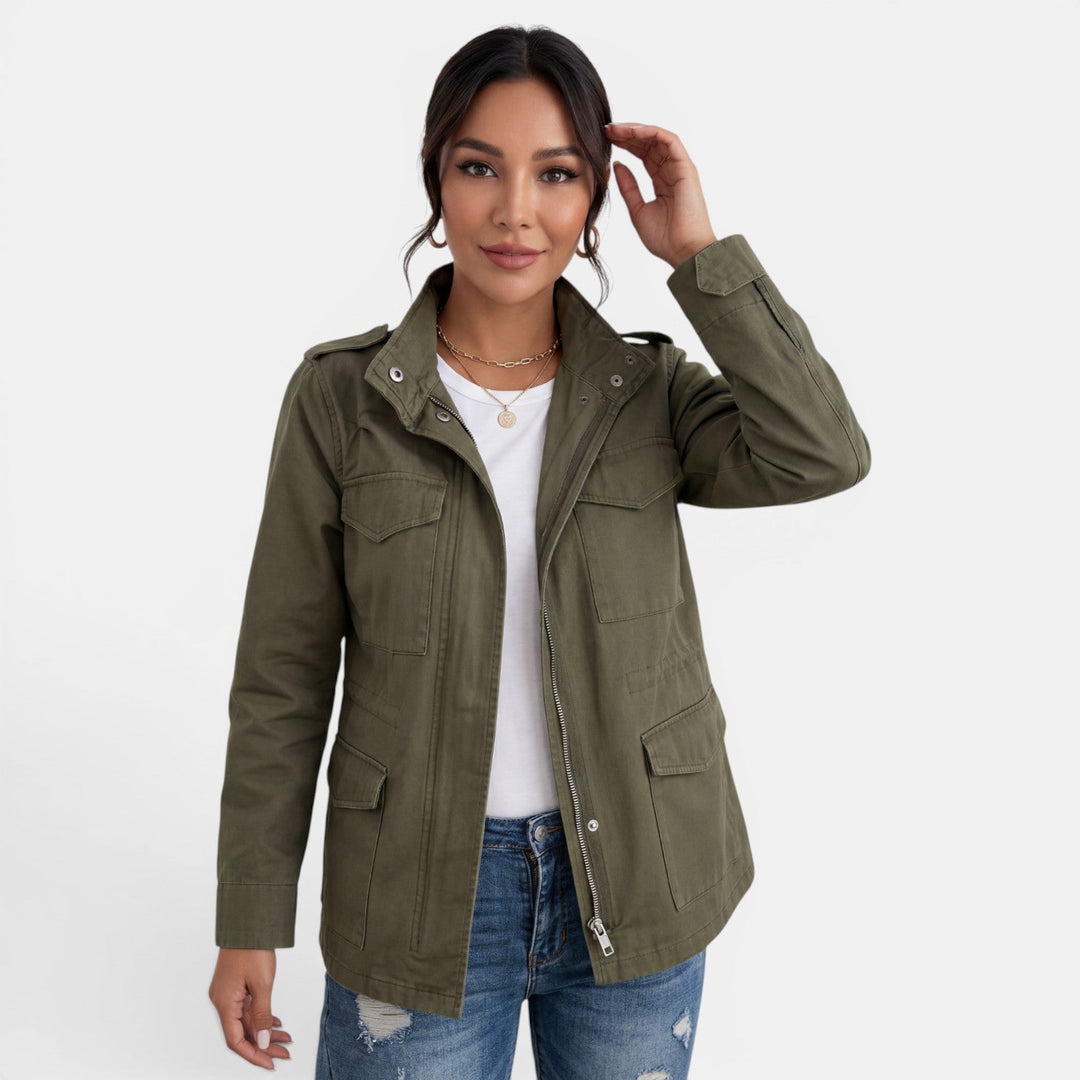 Sienna | Women’s Relaxed Utility Jacket with Four Pockets
