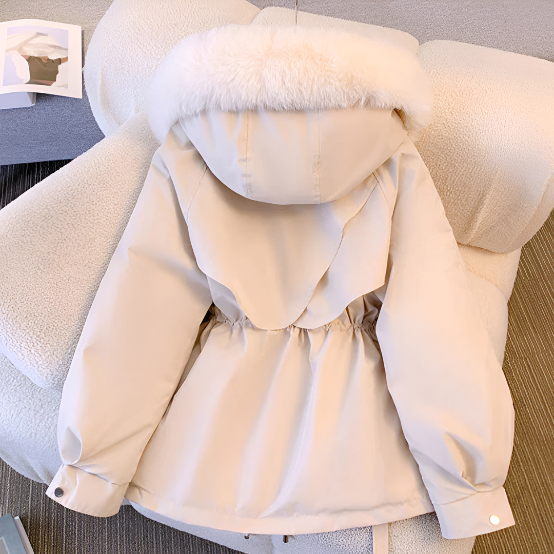 Romilly | Women's Hooded Winter Coat with Fluffy Collar