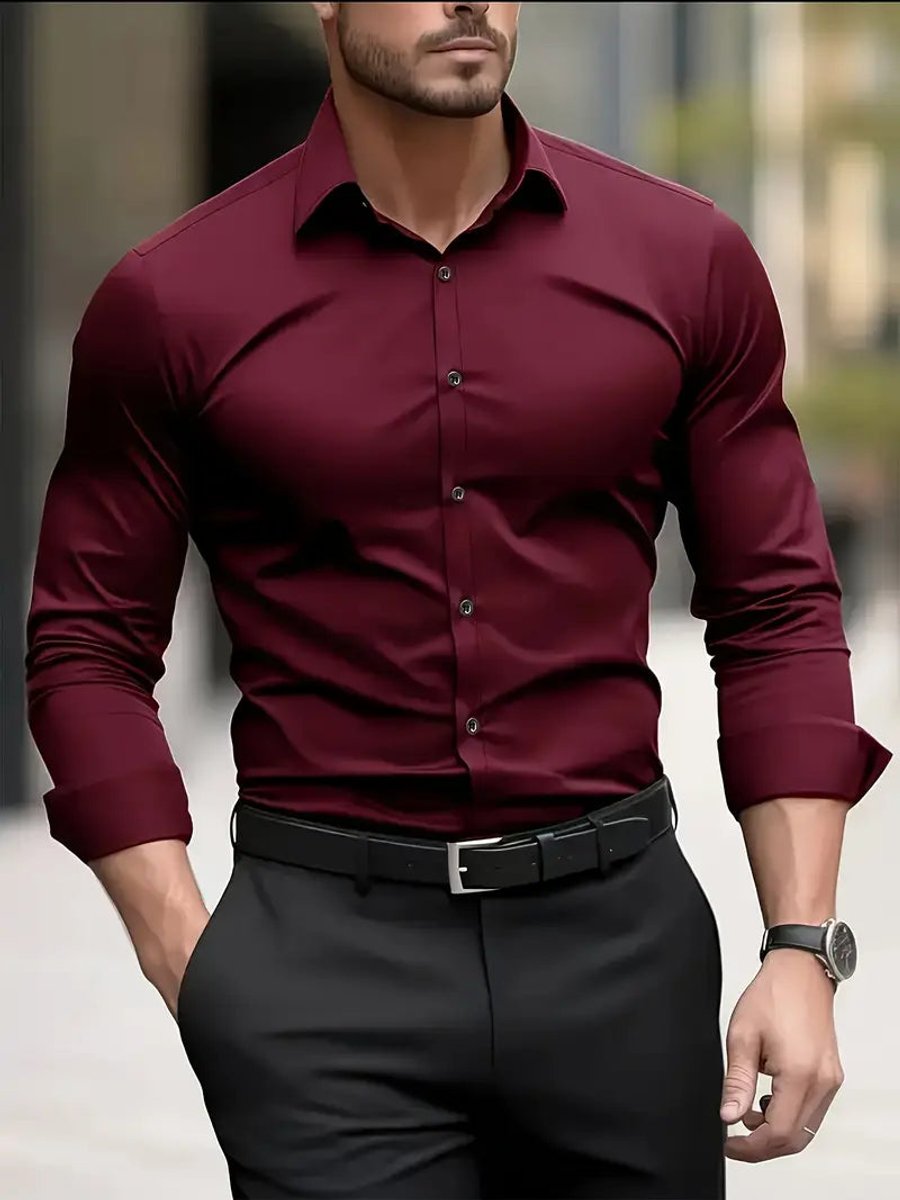 Edward | Men's Slim Fit Wrinkle-Resistant Business Shirt