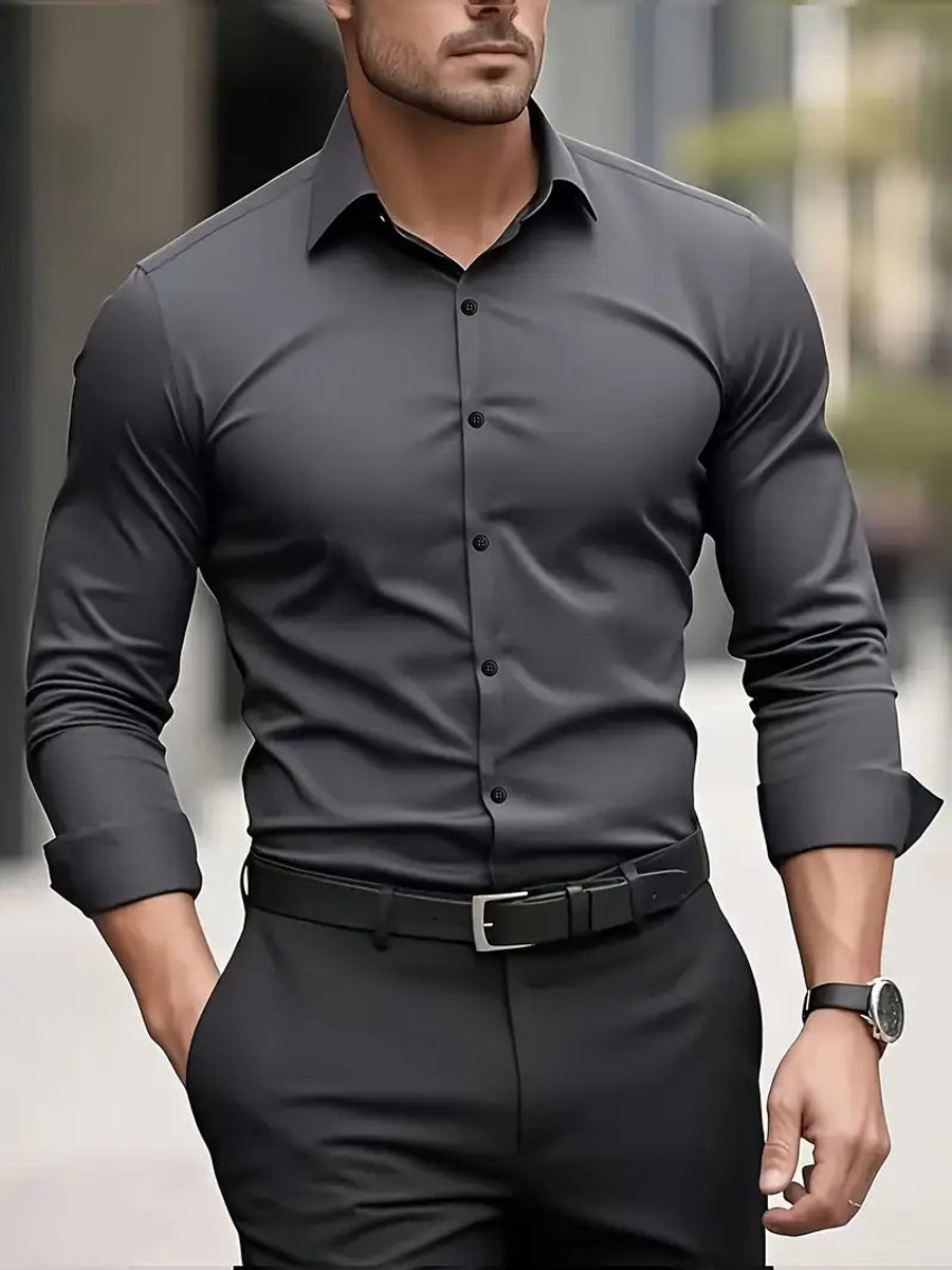 Edward | Men's Slim Fit Wrinkle-Resistant Business Shirt