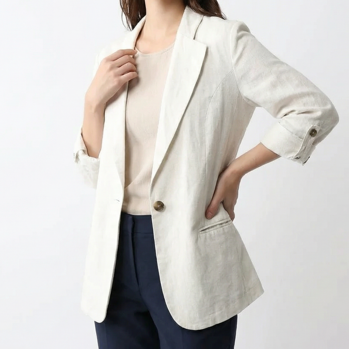 Camilla | Women’s Relaxed Linen Look Blazer