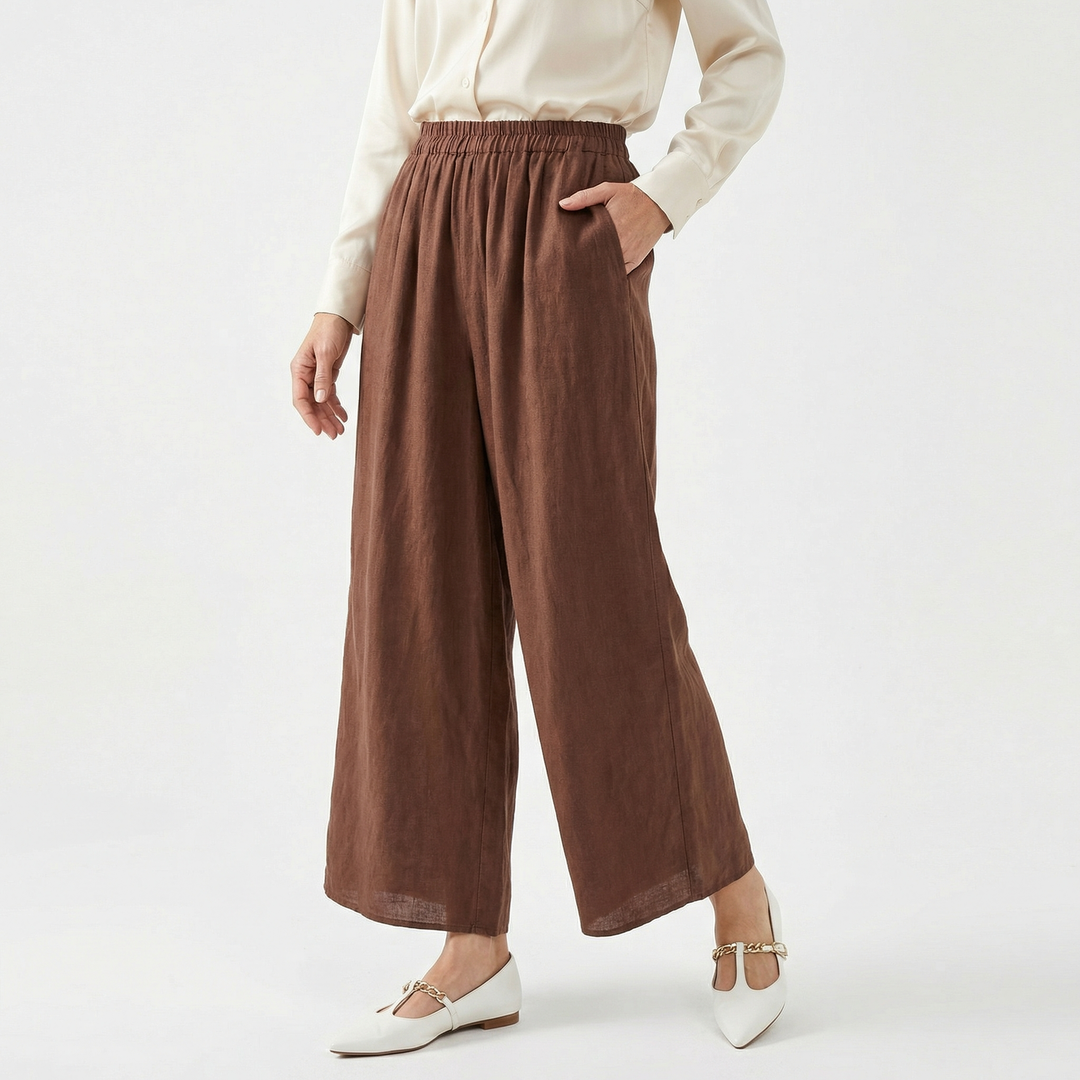 Francesca | Women’s Straight-Leg Linen Trousers