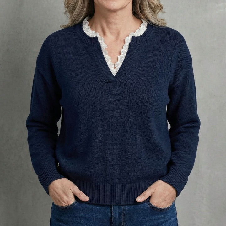 Juliet | Women’s Lace-Trim Everyday Blouse