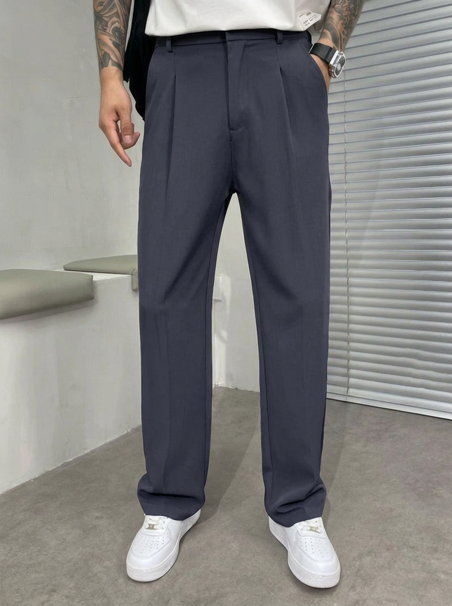 Hugo | Wide-Leg Double Pleat Trousers