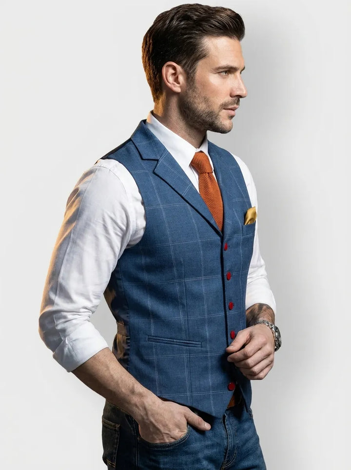 Ambrose | Men's Tweed-Look Waistcoat