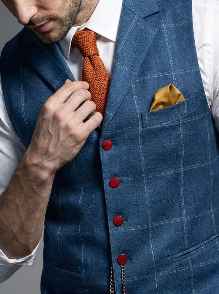 Ambrose | Men's Tweed-Look Waistcoat