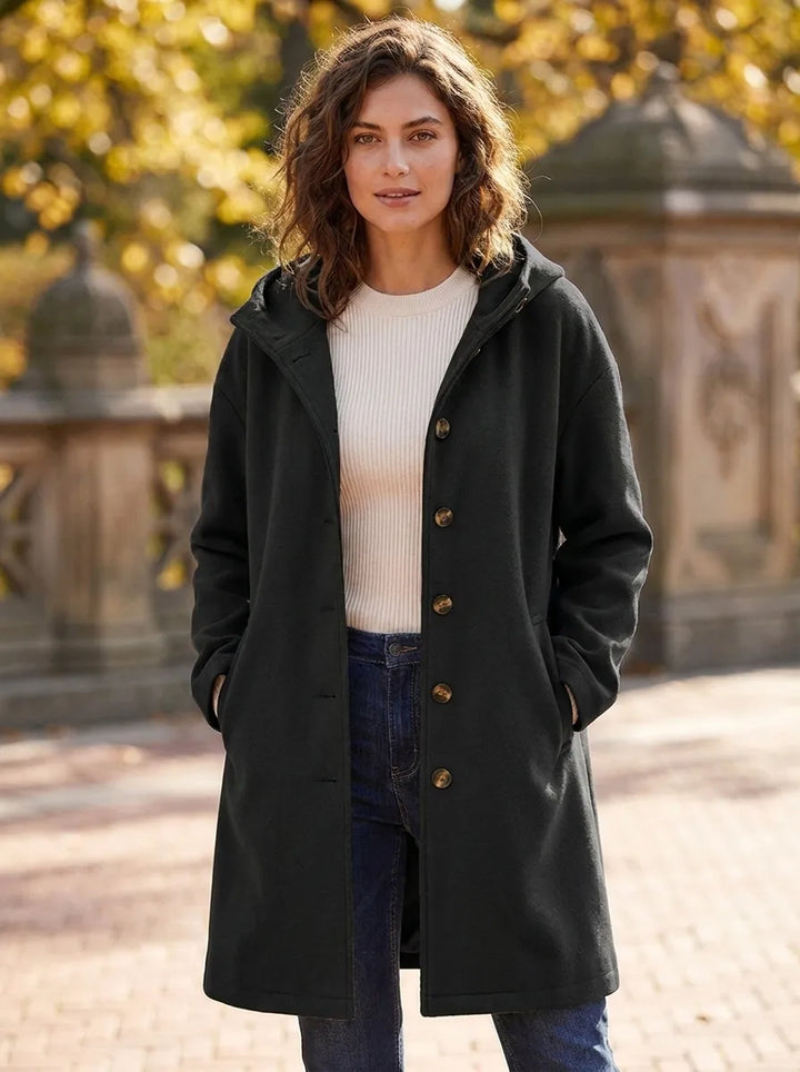 Sylvie | Women's Hooded Plush Fleece Coat