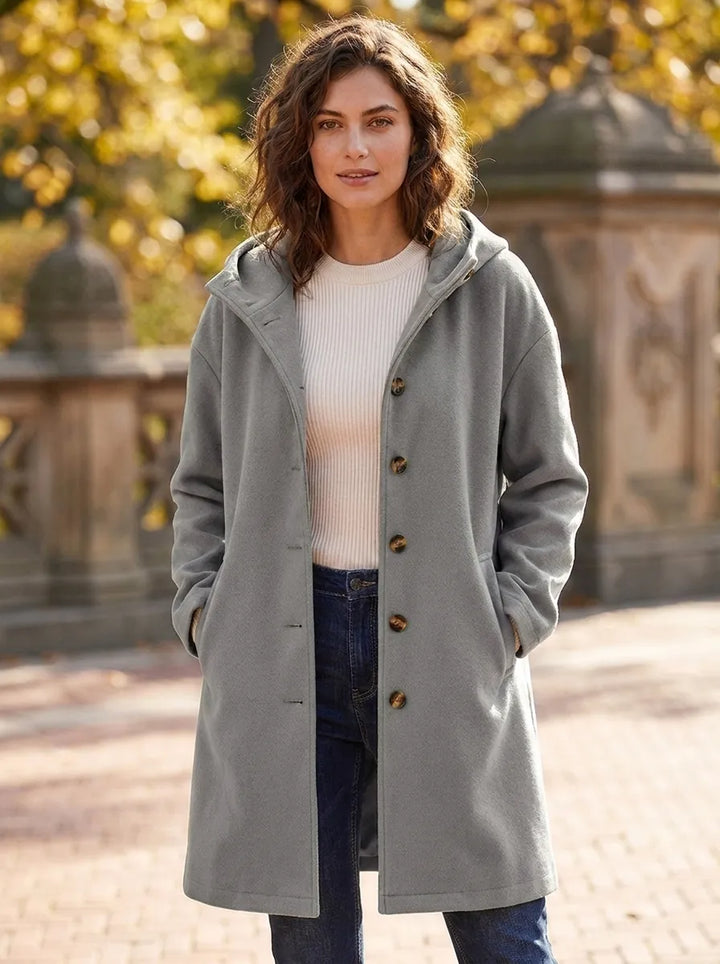 Sylvie | Women's Hooded Plush Fleece Coat