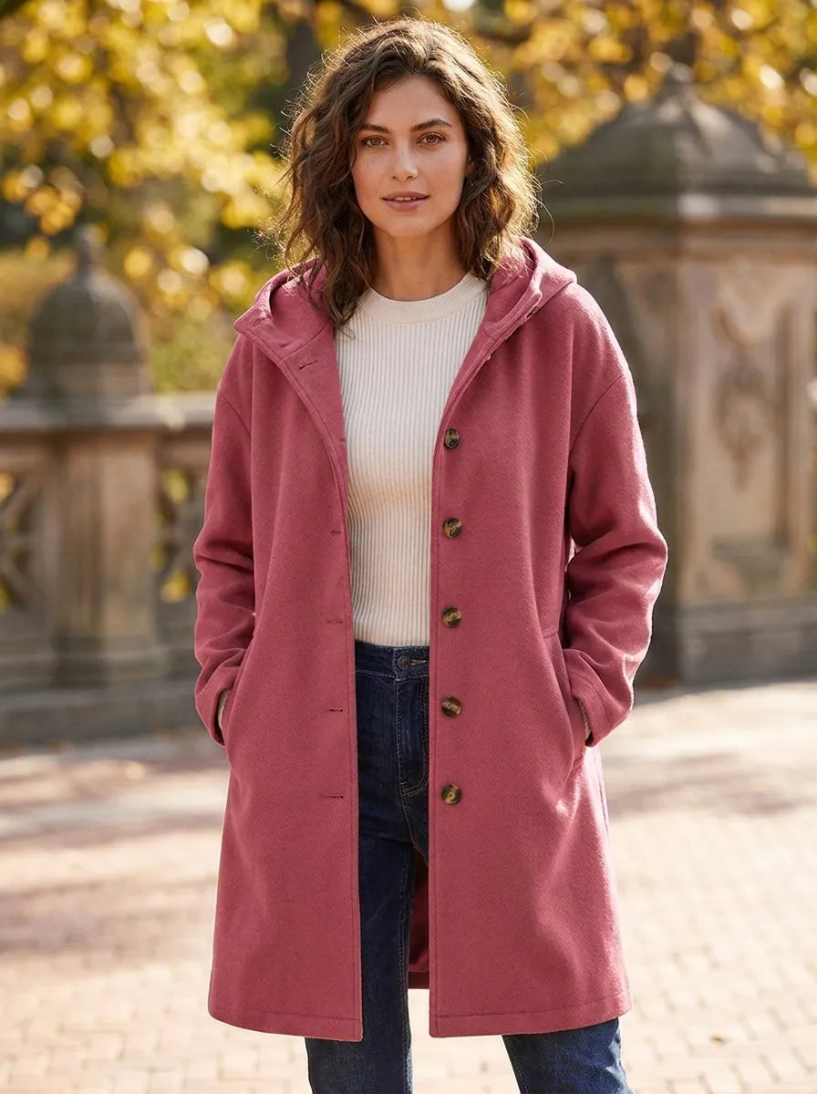 Sylvie | Women's Hooded Plush Fleece Coat