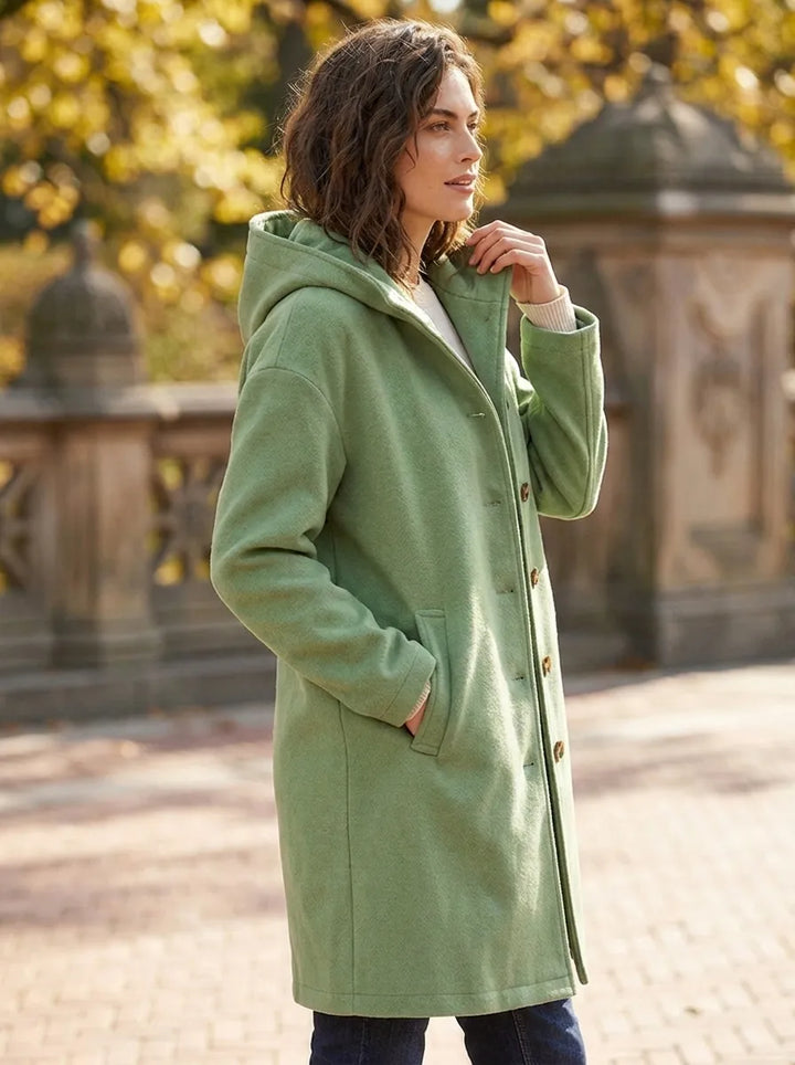 Sylvie | Women's Hooded Plush Fleece Coat