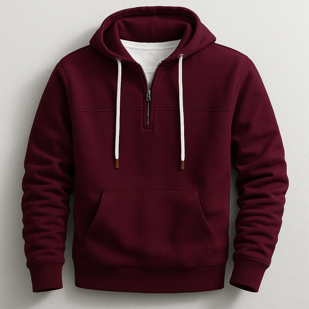 Dorian | Men’s Quarter-Zip Fleece-Lined Hoodie