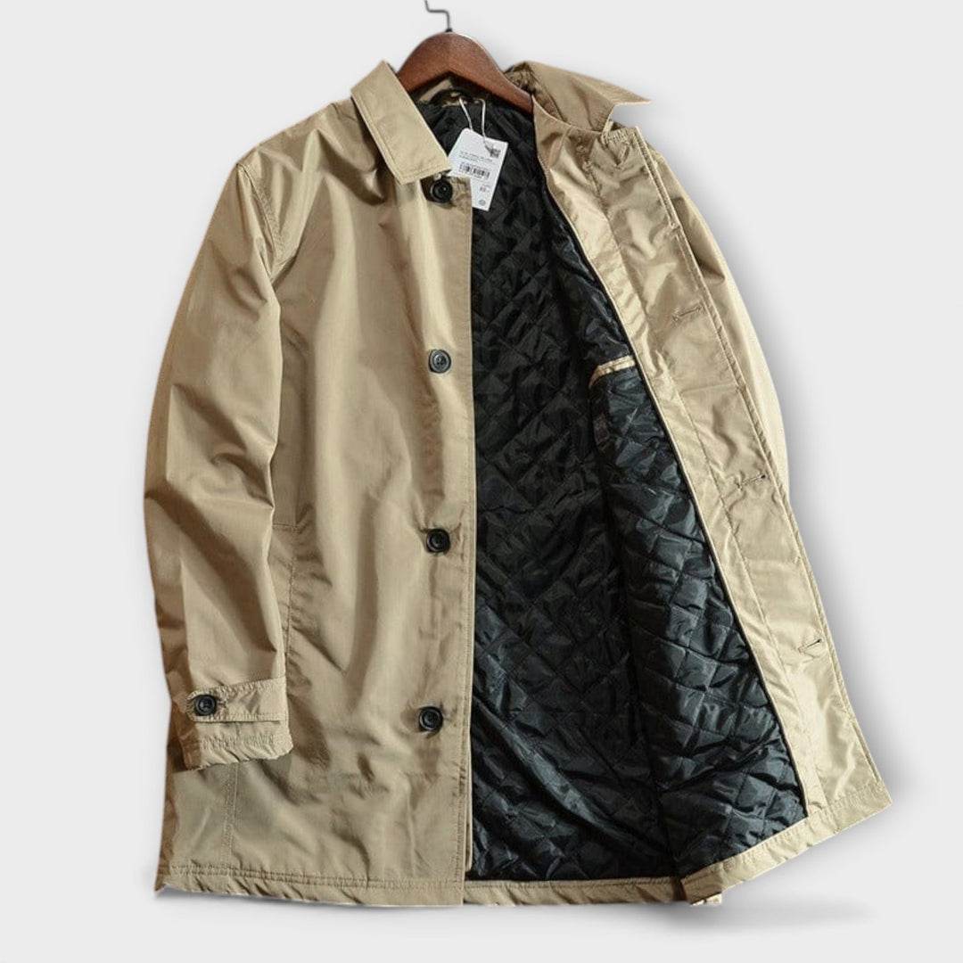Edmund | Men’s Structured Quilted Spring Coat