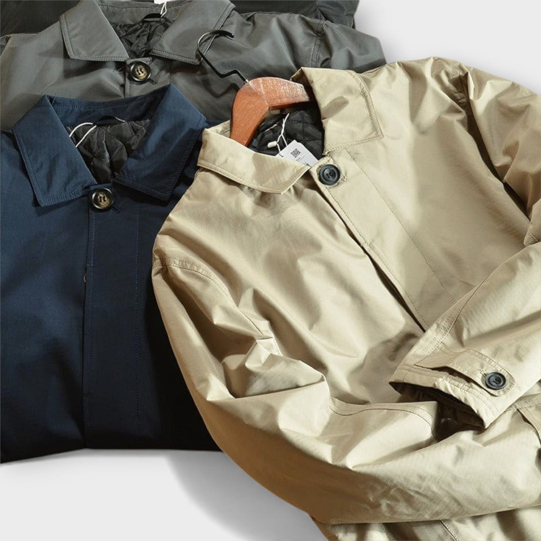 Edmund | Men’s Structured Quilted Spring Coat
