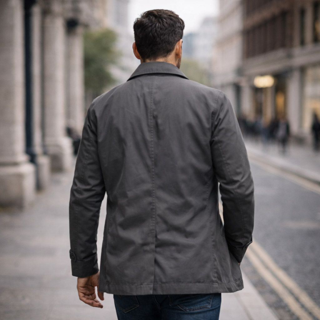 Edmund | Men’s Structured Quilted Spring Coat