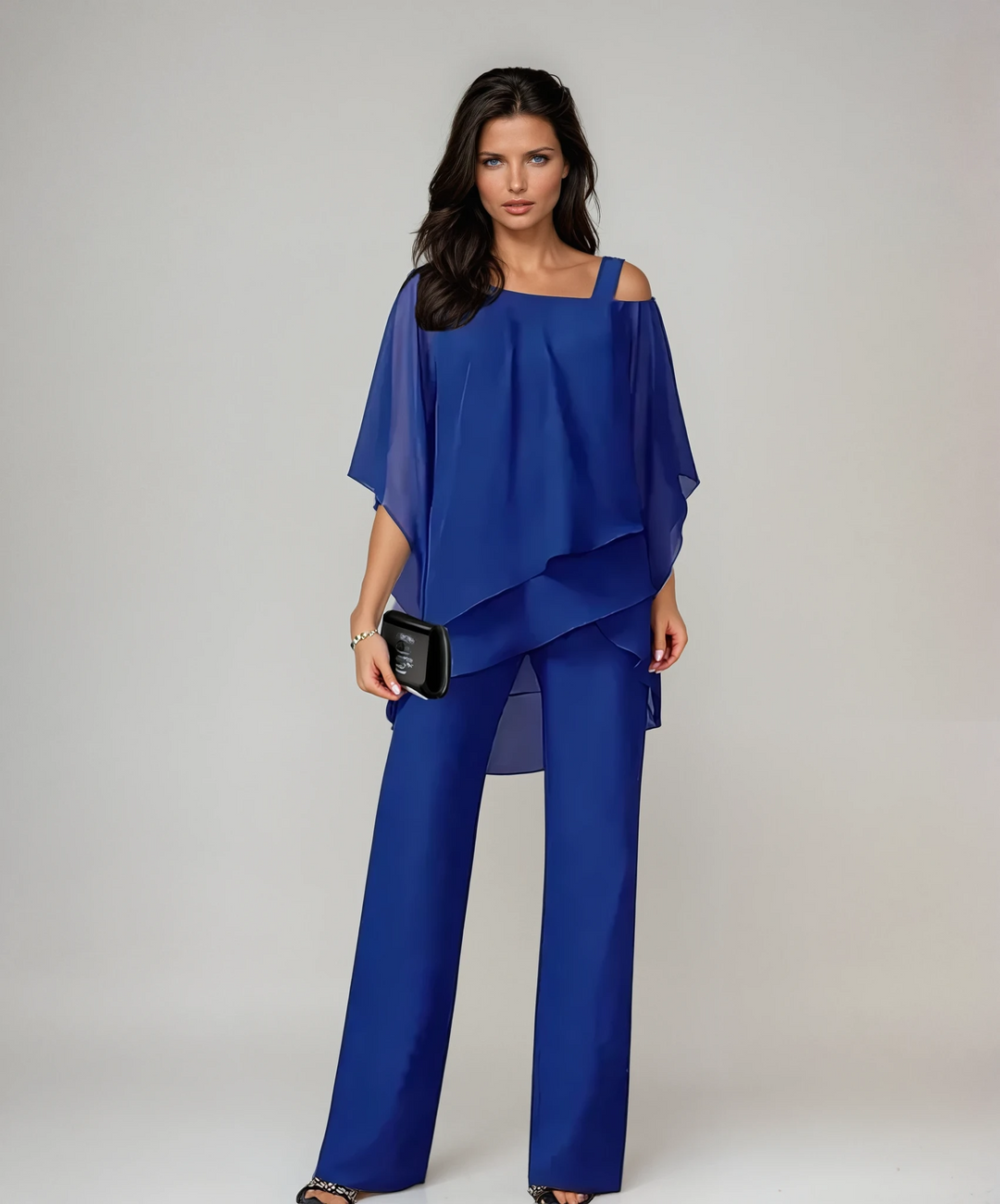 Evelyn | Women's Layered Two-Piece Trouser Set
