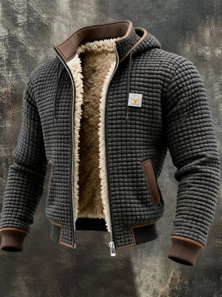 Alistair | Men’s Quilted Fleece-Lined Hooded Zip-Up Winter Jacket