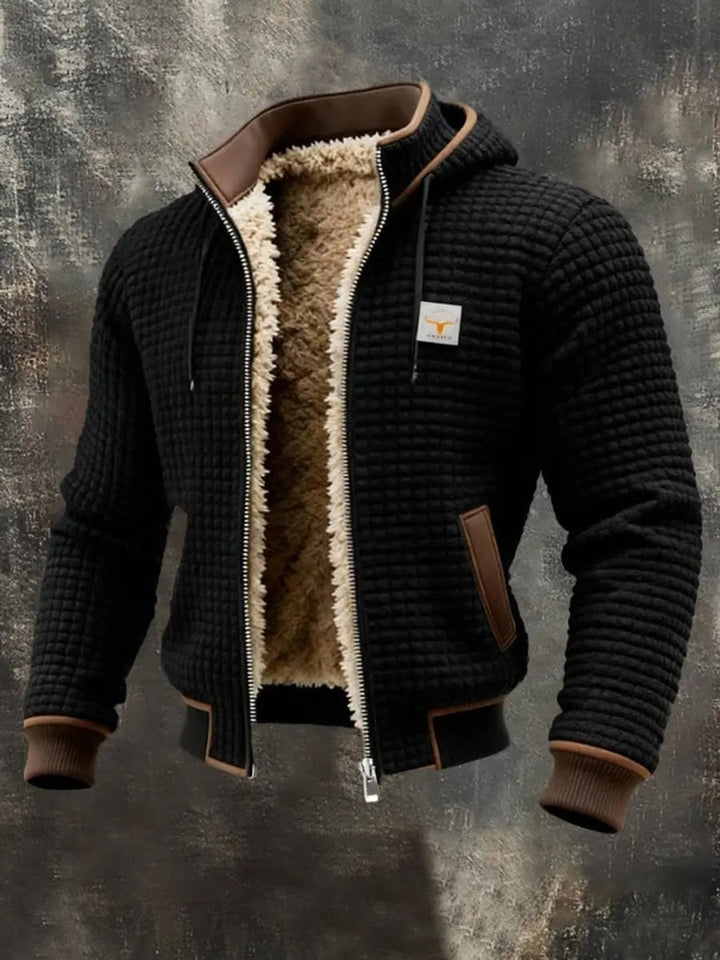 Alistair | Men’s Quilted Fleece-Lined Hooded Zip-Up Winter Jacket