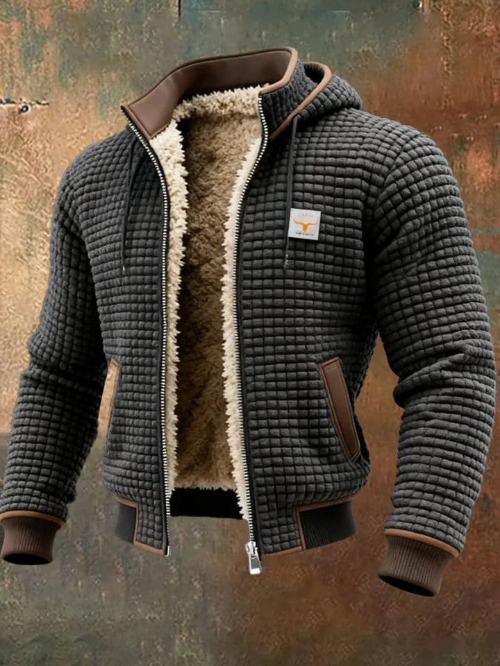 Alistair | Men’s Quilted Fleece-Lined Hooded Zip-Up Winter Jacket