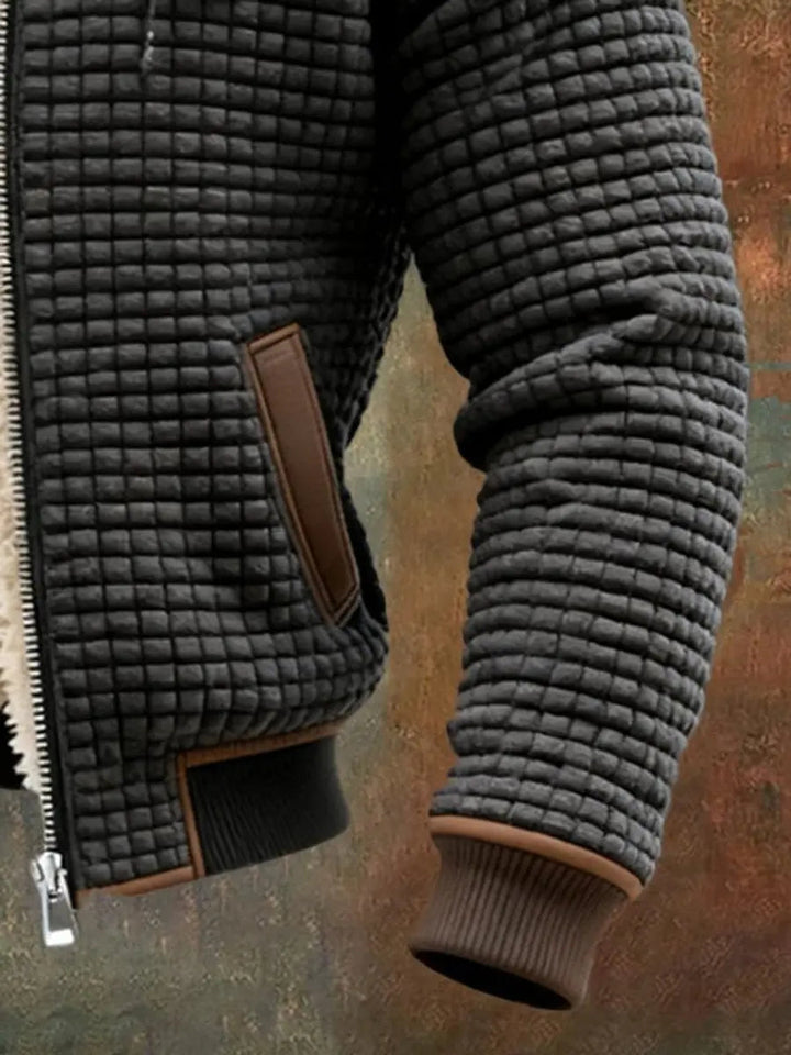 Alistair | Men’s Quilted Fleece-Lined Hooded Zip-Up Winter Jacket
