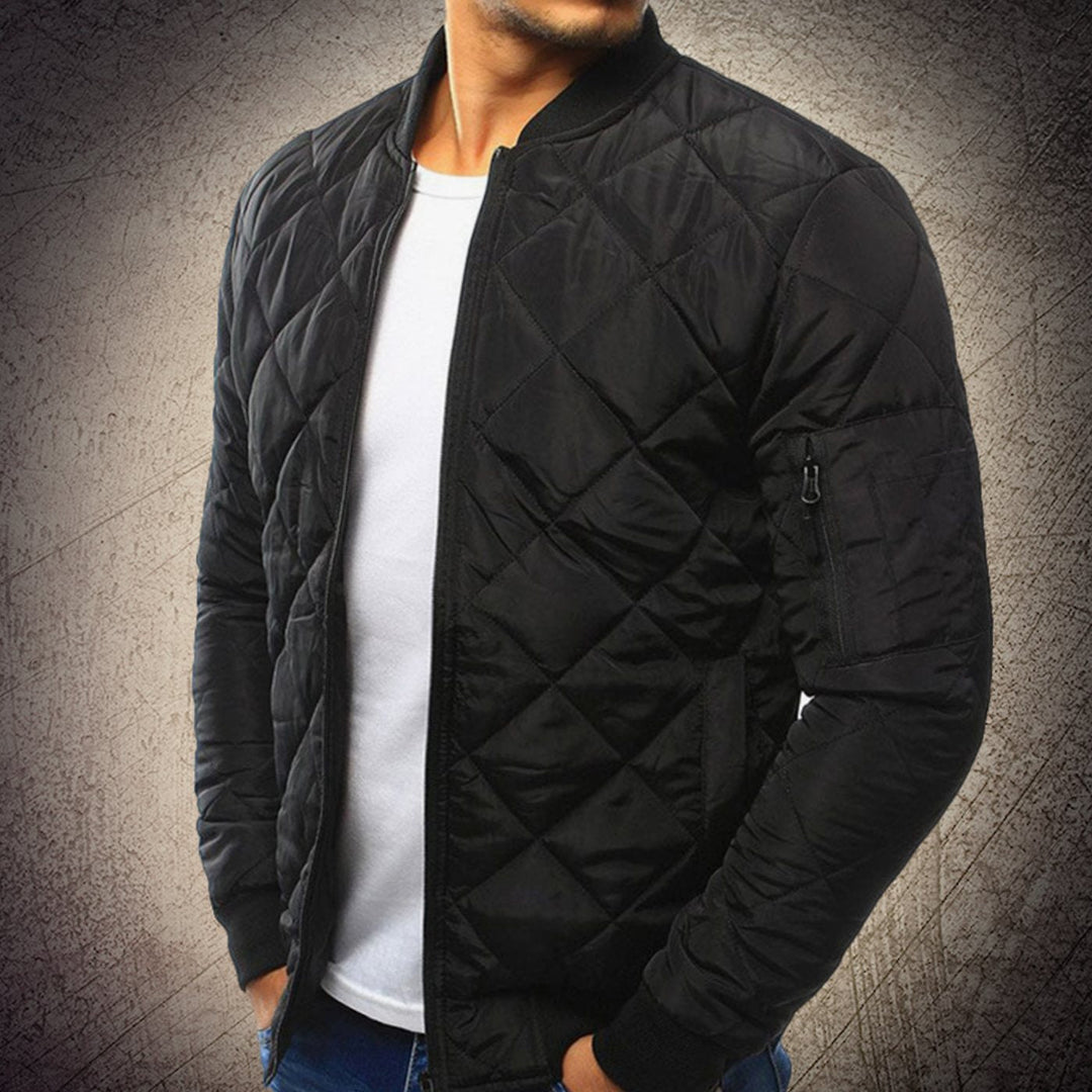 Reynold | Men's Quilted Lightweight Zip-Up Bomber Jacket