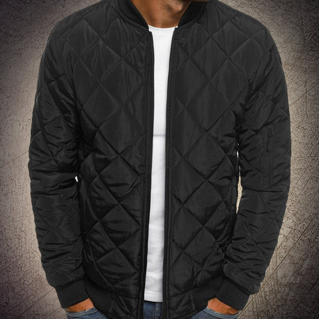 Reynold | Men's Quilted Lightweight Zip-Up Bomber Jacket