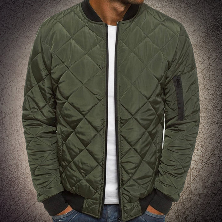 Reynold | Men's Quilted Lightweight Zip-Up Bomber Jacket