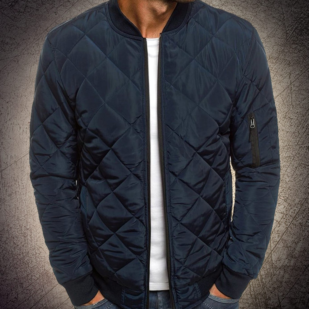 Reynold | Men's Quilted Lightweight Zip-Up Bomber Jacket