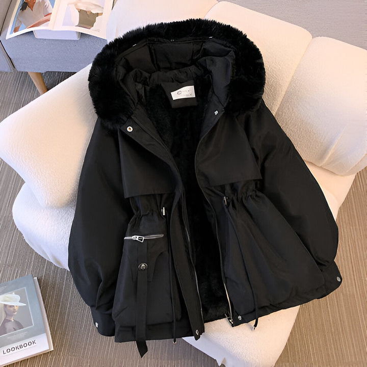 Romilly | Women's Hooded Winter Coat with Fluffy Collar