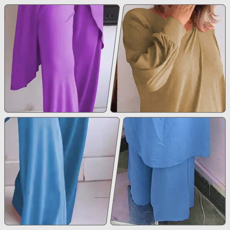 Isaline | High-Low Tunic & Wide-Leg Trouser Set