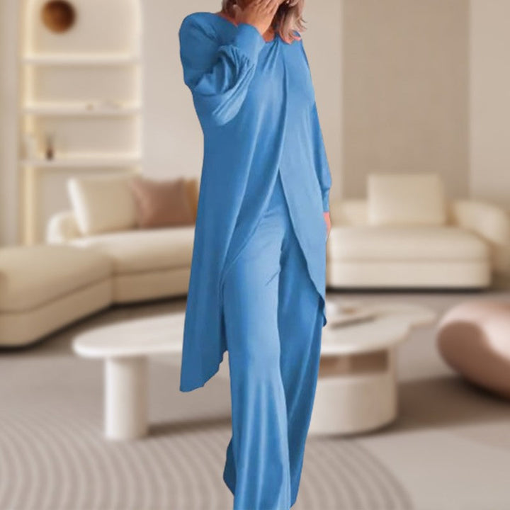 Isaline | High-Low Tunic & Wide-Leg Trouser Set