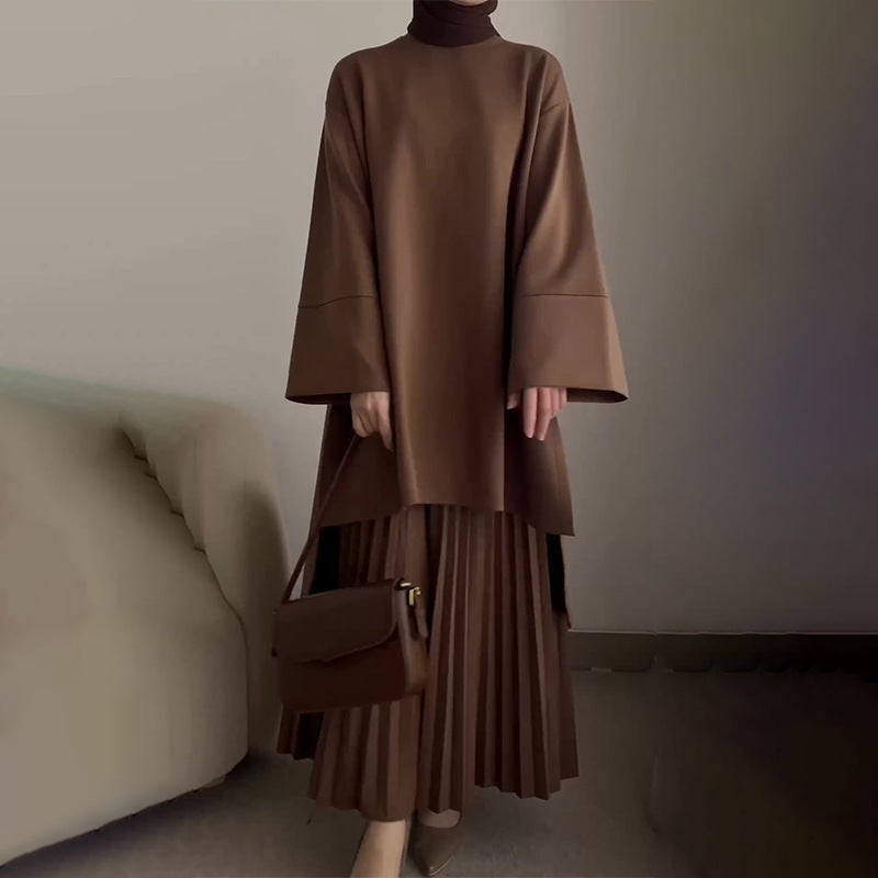 Amelia | Women's Pleated Two-Piece Set