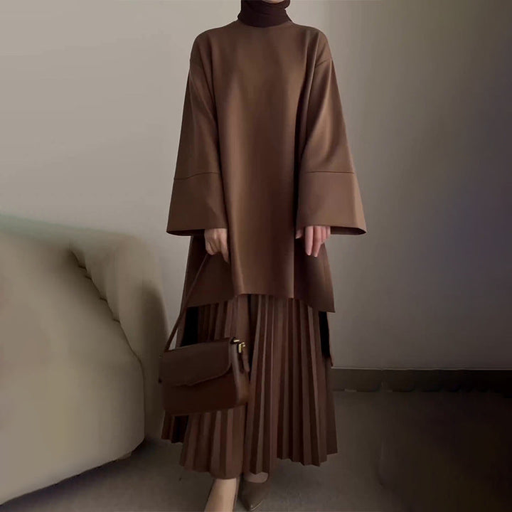Amelia | Women's Pleated Two-Piece Set