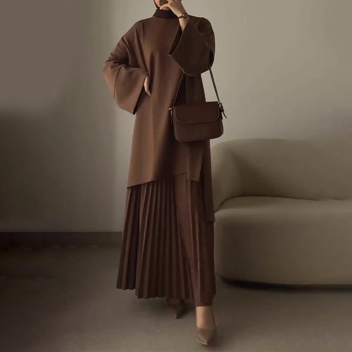 Amelia | Women's Pleated Two-Piece Set