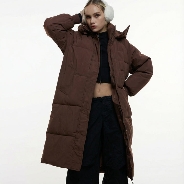 Amelia | Women's Hooded Long Puffer Coat