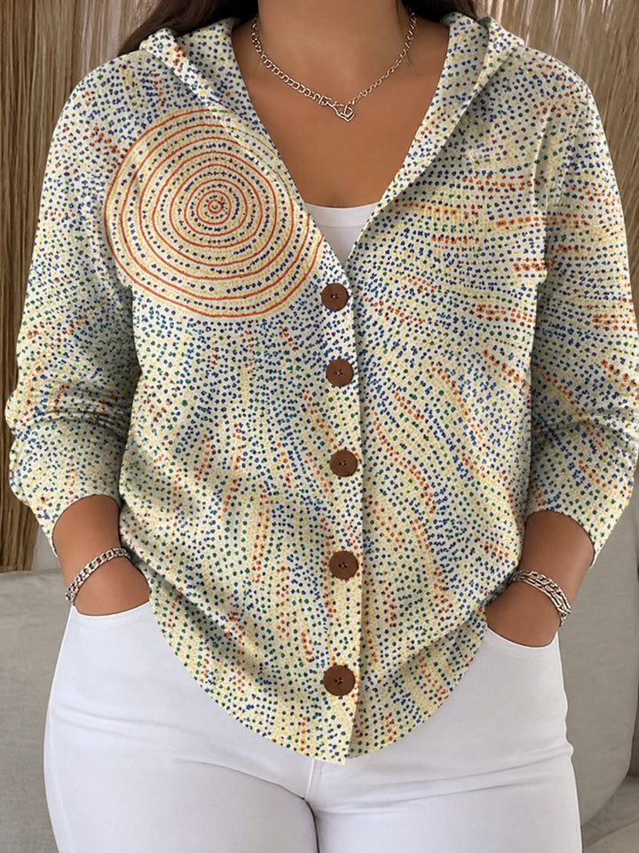Vornalla | Women's Printed Hooded Cardigan