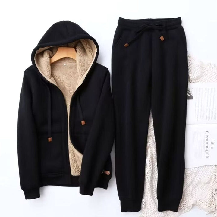 Cava | Women's Fleece-Lined Relaxed Winter Hoodie Jogger Set