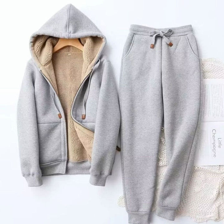Cava | Women's Fleece-Lined Relaxed Winter Hoodie Jogger Set