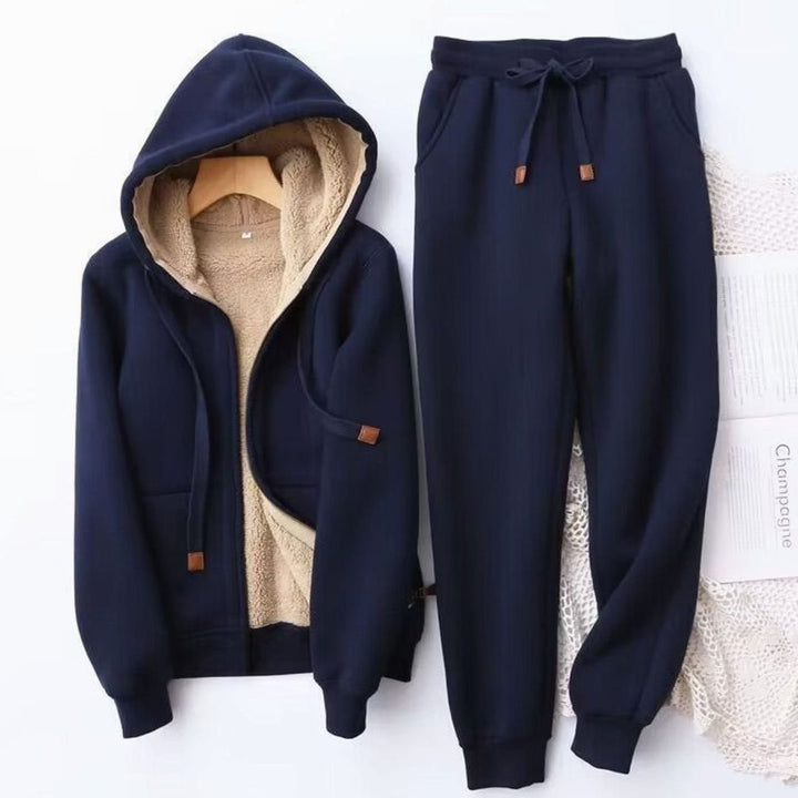 Cava | Women's Fleece-Lined Relaxed Winter Hoodie Jogger Set