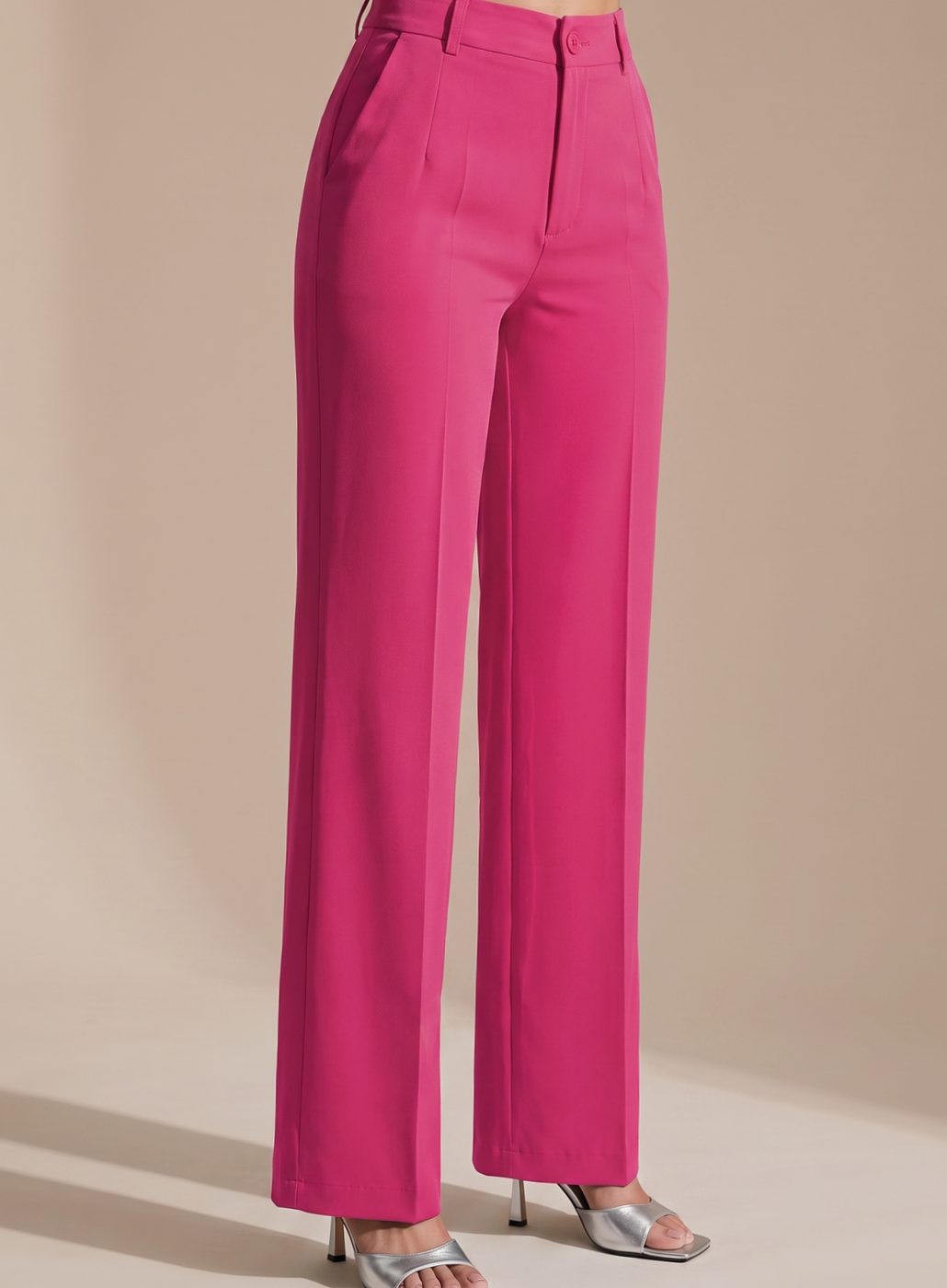 Zeyna | Women's High-Waist Wide-Leg Tailored Trousers